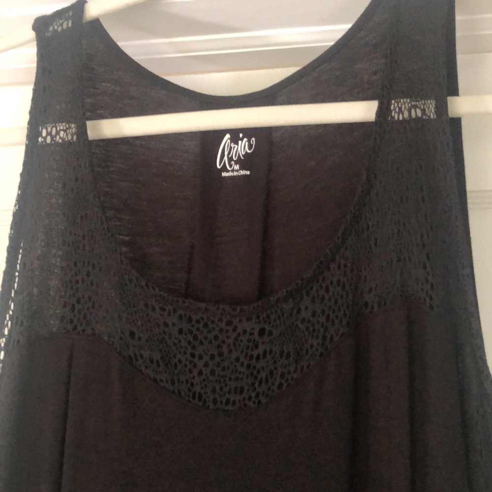 Aria Black Nightgown - Picture 2 of 4